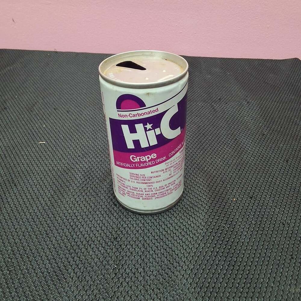 Vintage Hi-C Grape 12 oz. Steel Soda Drink Can